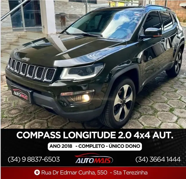Carro Jeep Compass 2018 2.0 Longitude 4x4 Diesel