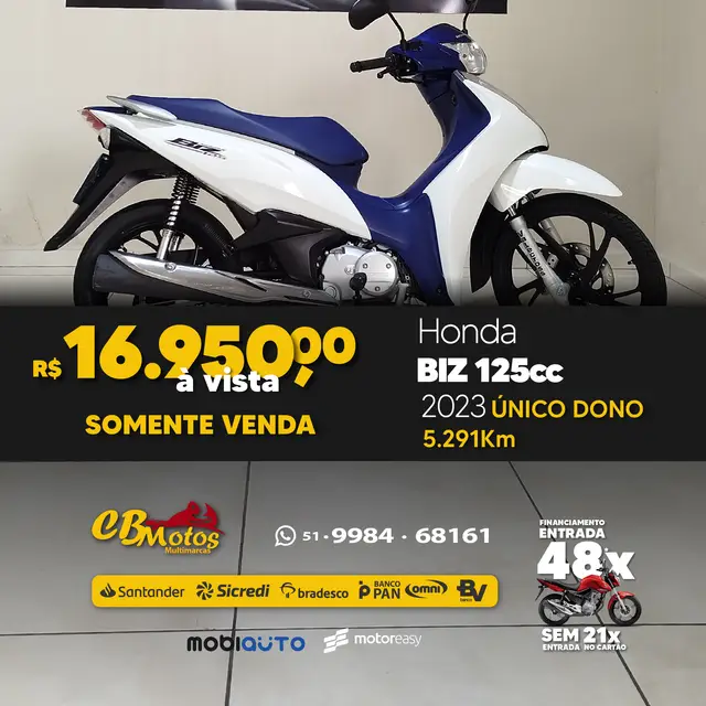 Moto Honda Biz 125i 2023 Flex