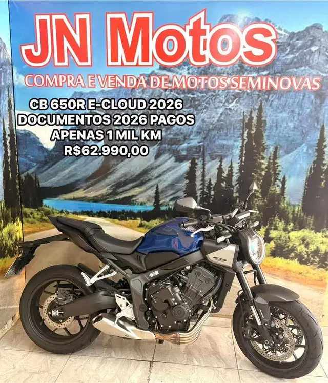 Moto Honda CB 650R 2026 E-Clutch
