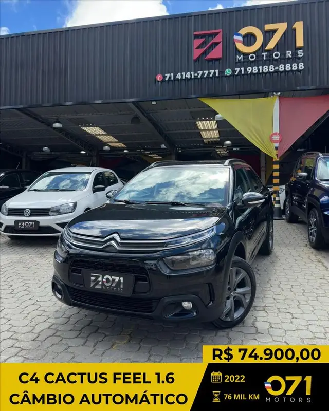 Carro Citroën C4 Cactus 2022 1.6 Feel (Aut) (Flex)