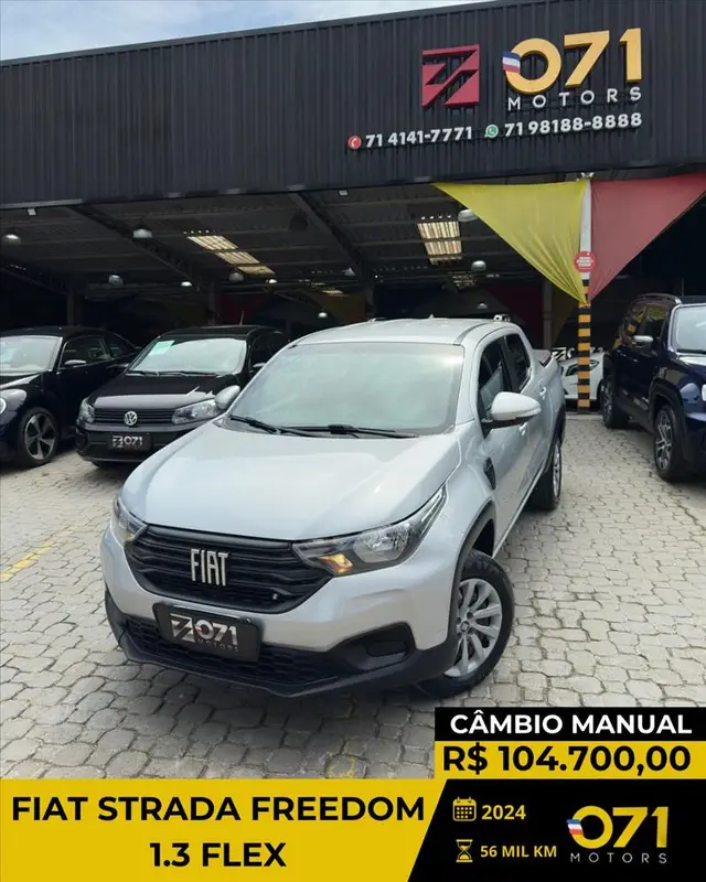 Carro Fiat Strada 2024 Freedom 1.3 Flex 8V CD