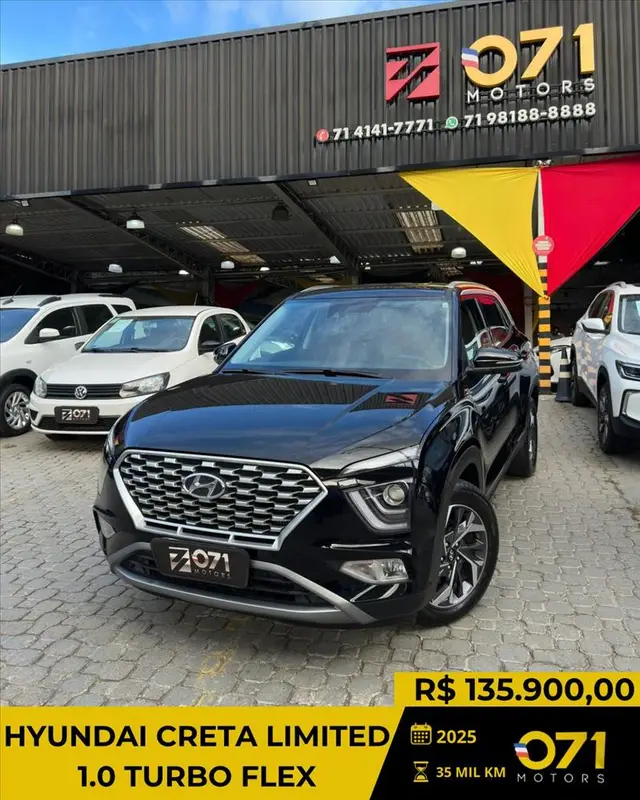 Carro Hyundai Creta 2025 Limited 1.0 Turbo (Aut) (Flex)