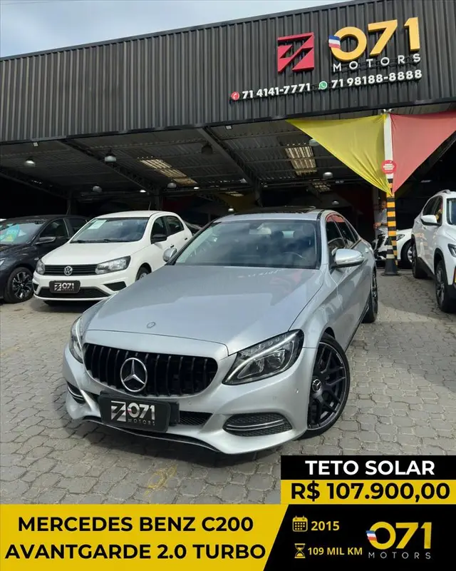 Carro Mercedes-Benz Classe C 2015 C 200 Avantgarde