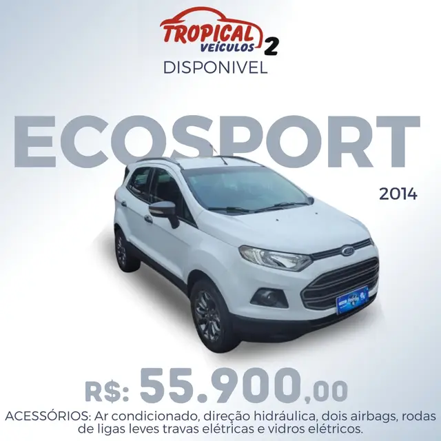 Carro Ford EcoSport 2014 Ecosport Freestyle Plus 1.6 16V (Flex)