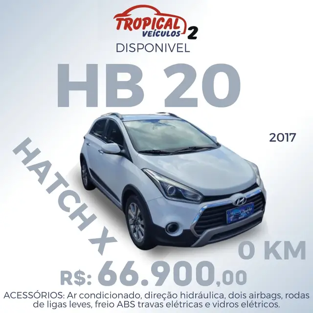 Carro Hyundai HB20X 2017 Premium 1.6 (Aut) (Flex)
