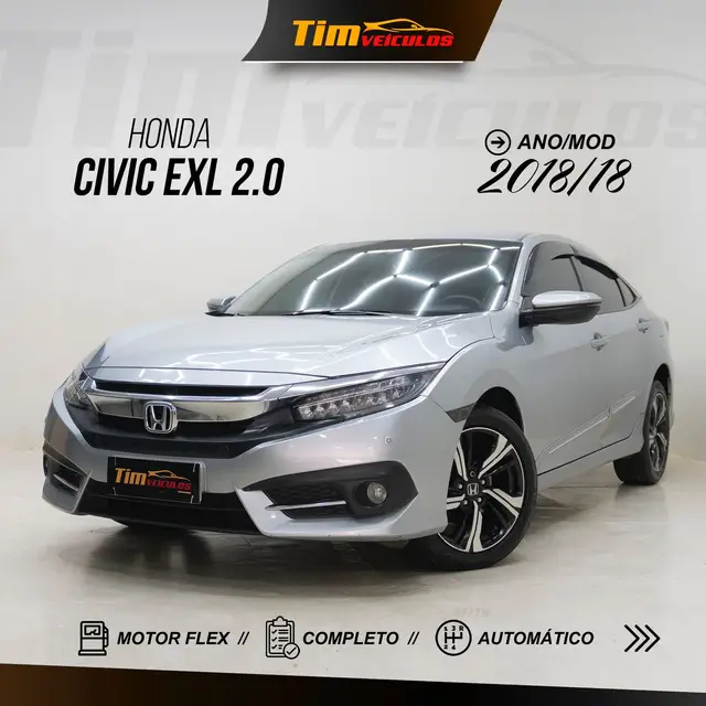 Carro Honda Civic 2018 EXL 2.0 i-VTEC CVT