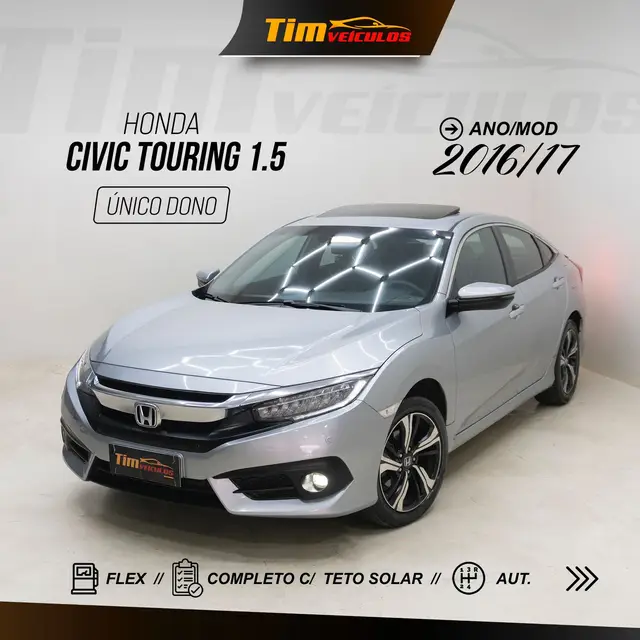 Carro Honda Civic 2017 Touring 1.5 Turbo CVT