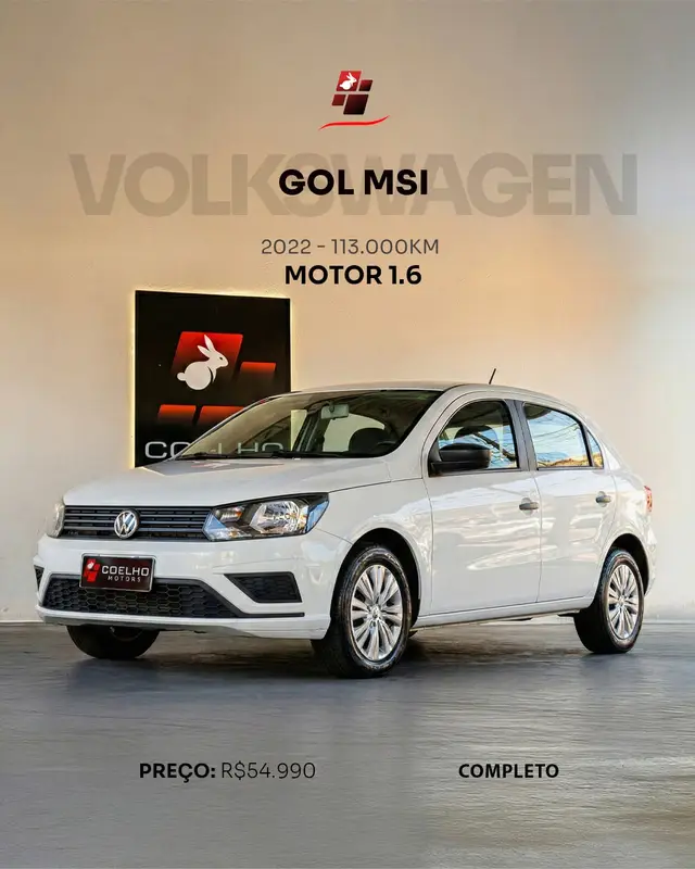 Carro Volkswagen Gol 2022 1.6 (Flex)
