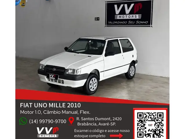 Carro Fiat Uno Mille 2010 Fire Economy 1.0 (Flex) 2p