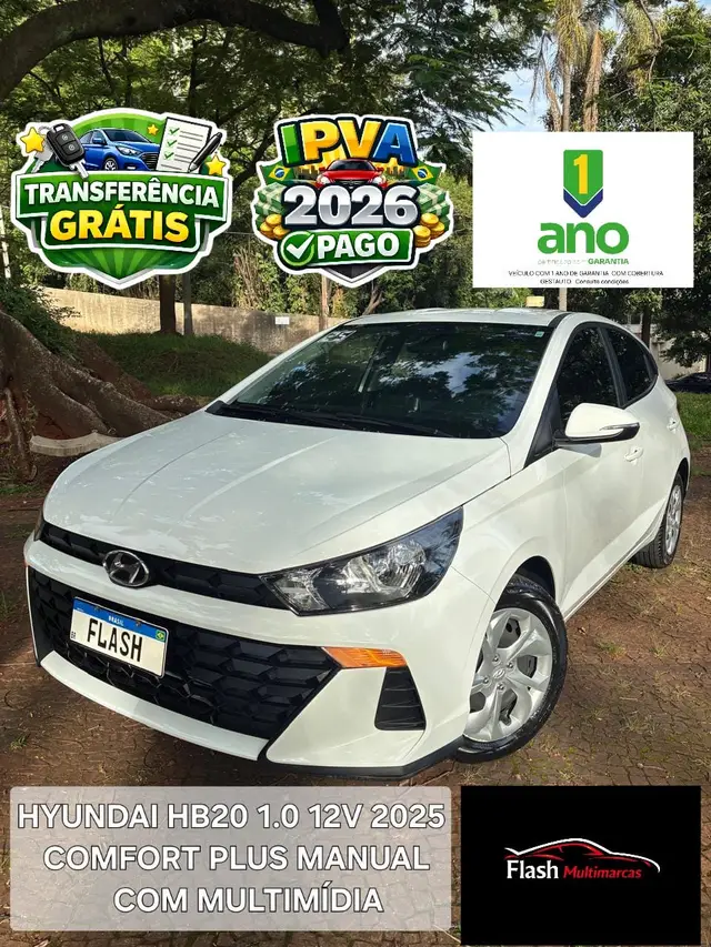 Carro Hyundai HB20 2025 Comfort Plus 1.0 (Mec.)
