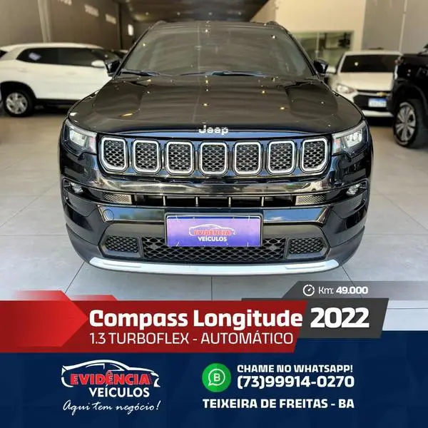 Carro Jeep Compass 2022 Longitude 1.3 T270 (Aut) (Flex)