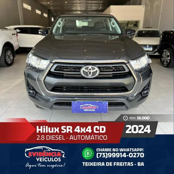 Carro Toyota Hilux Cabine Dupla 2024 SR 4x4 2.8 Diesel