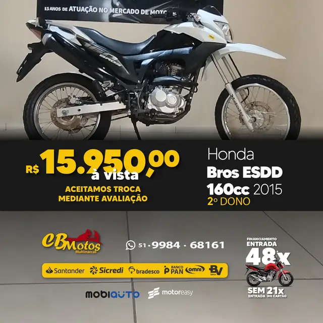 Moto Honda NXR 160 2015 Bros ESDD