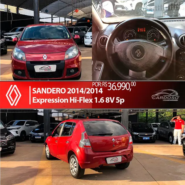 Carro Renault Sandero 2014 Expression 1.6 8V (flex)