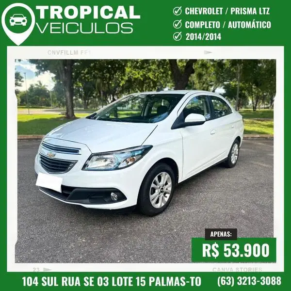 Carro Chevrolet Prisma 2014 1.4 LT SPE/4 (Aut)