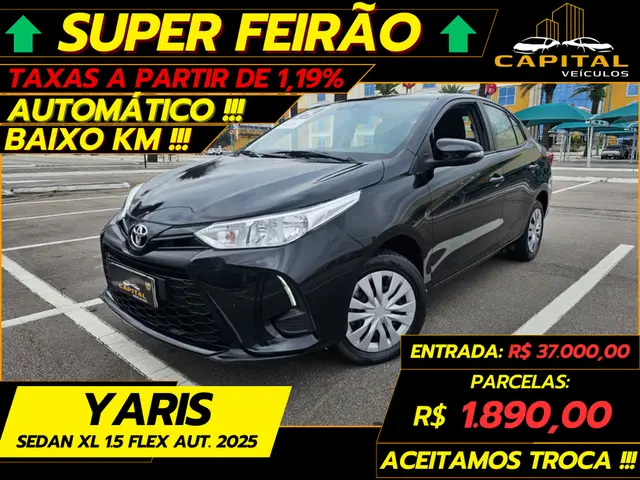 Carro Toyota Yaris Sedan 2025 XL 1.5 (Flex) (Aut)