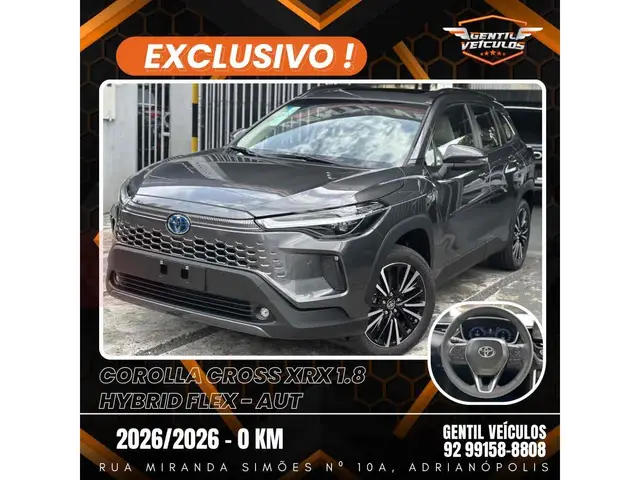 Carro Toyota Corolla Cross 2026 XRX Hybrid 1.8