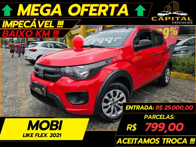 Carro Fiat Mobi 2021 Like 1.0 (Flex)