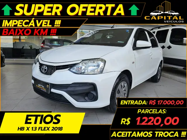 Carro Toyota Etios 2018 X 1.3 (Flex)