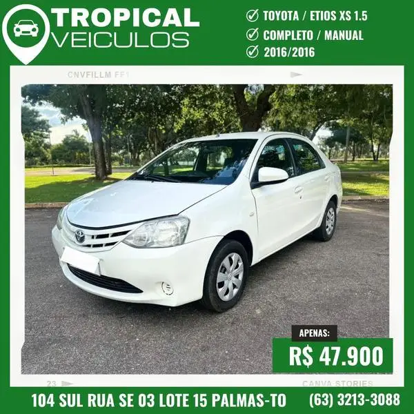 Carro Toyota Etios 2016 Platinum 1.5 (Flex)