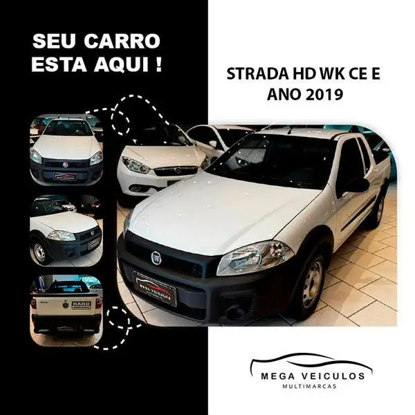 Carro Fiat Strada 2019 Hard Working 1.4 (Flex) (Cabine Simples)
