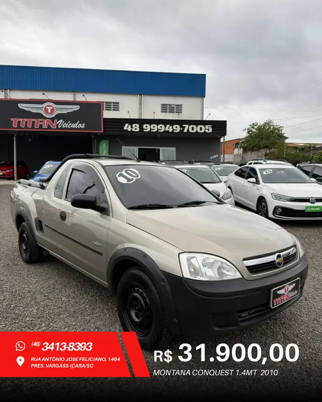 Carro Chevrolet Montana 2010 Conquest 1.4 (Flex)