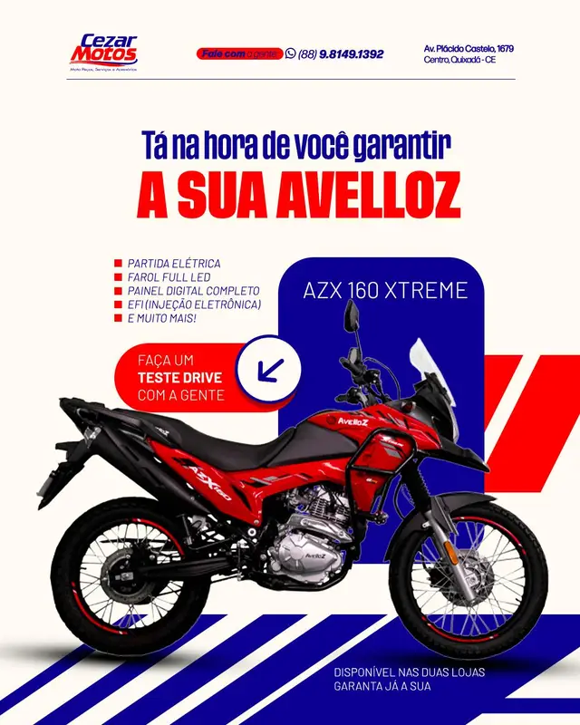 Moto Avelloz AZX 2025 160