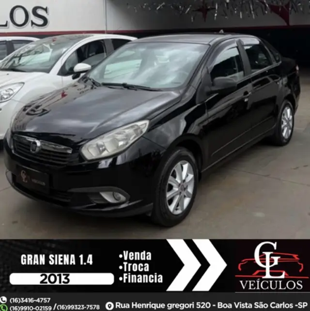 Carro Fiat Grand Siena 2013 Evo Attractive 1.4 8V (Flex)