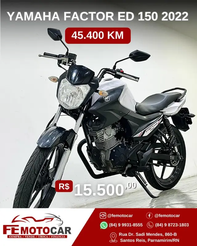Moto Yamaha YBR 150 Factor 2022 ED