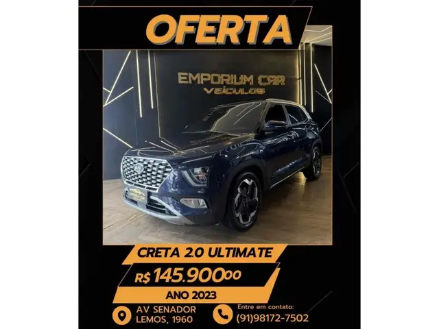 Carro Hyundai Creta 2023 Ultimate 2.0 (Aut) (Flex)