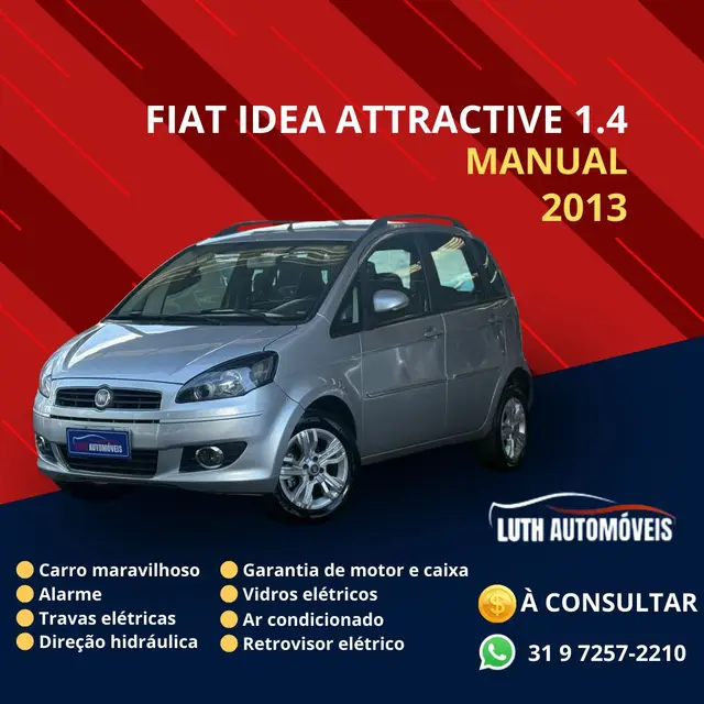 Carro Fiat Idea 2013 Attractive 1.4 8V (Flex)