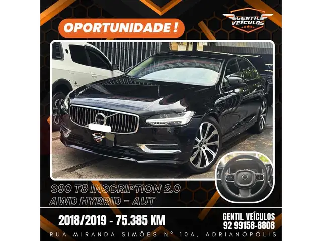 Carro Volvo S90 2019 2.0 T8 4WD Inscription Auto