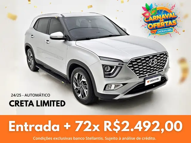 Carro Hyundai Creta 2025 Limited 1.0 Turbo (Aut) (Flex)