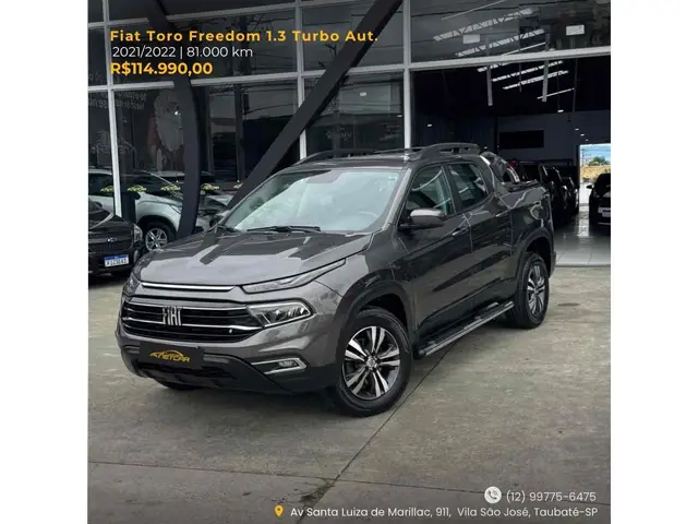 Carro Fiat Toro 2022 Freedom 1.3 turbo (Flex) (Aut)