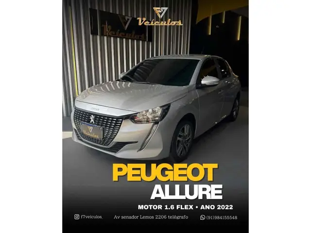 Carro Peugeot 208 2022 Allure 1.6 (Flex) (Aut)