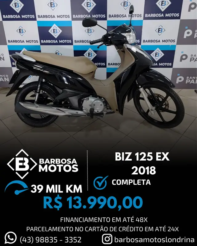 Moto Honda Biz 125i 2018 Flex