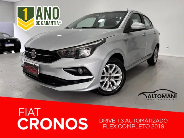 Carro Fiat Cronos 2019 1.3 Drive Firefly GSR (Flex)