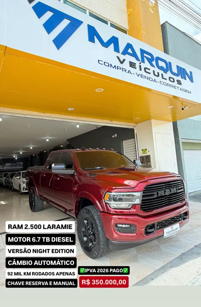 Carro Ram 2500 2021 Ram 2500 CD 6.7 4X4 Laramie