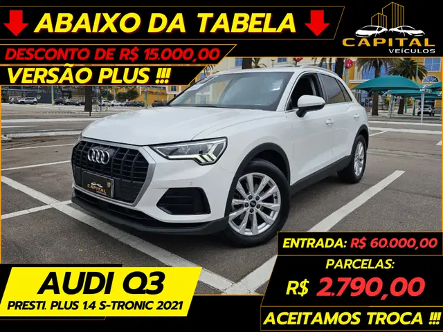 Carro Audi Q3 2021 Prestige Plus 1.4 TFSI S-Tronic (Aut) (Flex)
