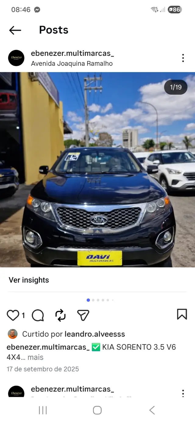 Carro Kia Sorento 2012 EX 3.5 V6 4WD (aut)(S.658)