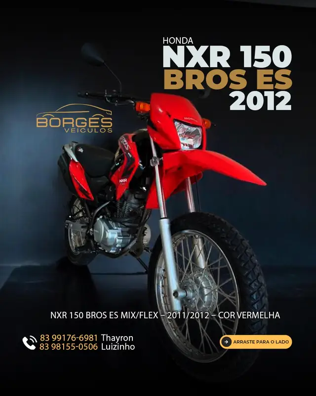 Moto Honda NXR 150 2012 Bros ES