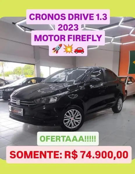 Carro Fiat Cronos 2023 Drive 1.3 (Flex) AT