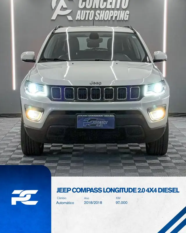 Carro Jeep Compass 2018 2.0 Longitude 4x4 Diesel