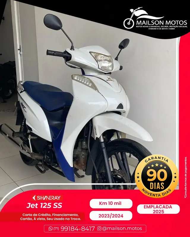 Moto Shineray JET 125 2024 2X