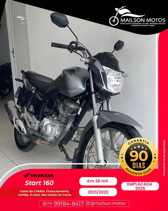 Moto Honda CG 160 2022 Start