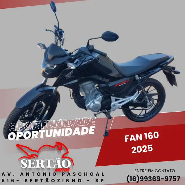 Moto Honda CG 160 2025 Fan