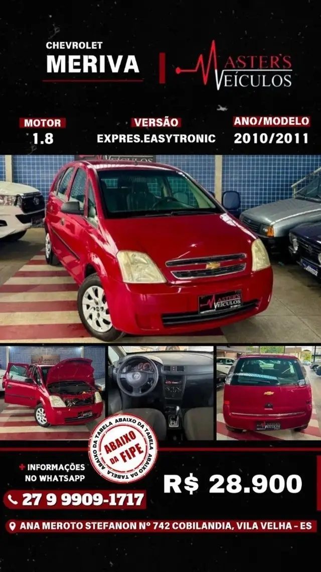 Carro Chevrolet Meriva 2011 SS EASYTRONIC 1.8 FlexPower