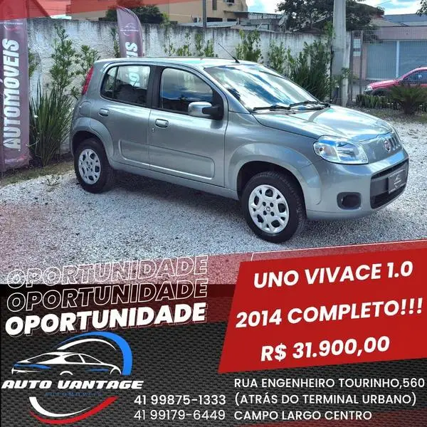 Carro Fiat Uno 2014 Vivace Celeb. 1.0 8V (Flex) 4p