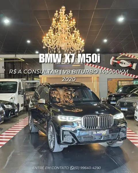 Carro BMW X7 2020 4.4 xDrive50i V8 M Sport (Aut)