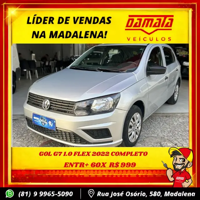 Carro Volkswagen Gol 2022 1.0 12v (Flex)